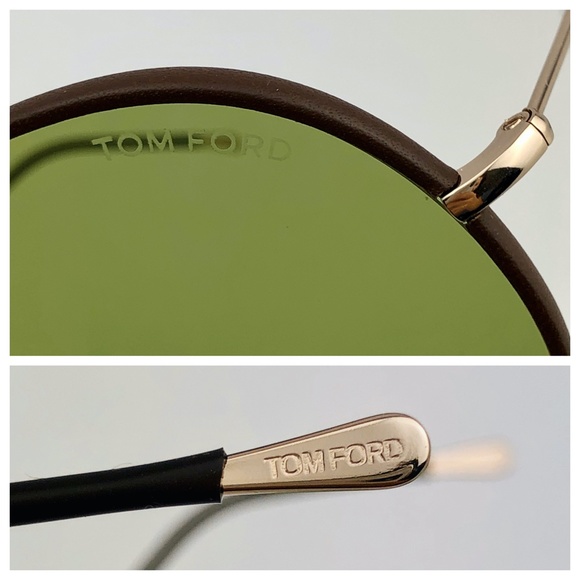 New TOM FORD Mack Aviator Green Lens Sunglasses - Picture 8 of 16
